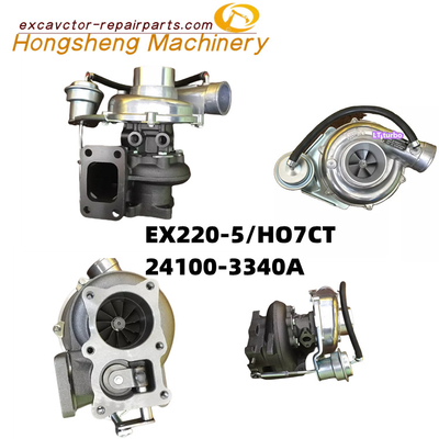 Isuzu H07CT EX220-5 Ekskavatör Turbo Şarjı H07CT H07C-TD Motor 24100-3340A
