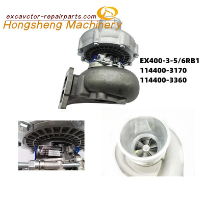 114400-3170 114400-3360 Ekskavatör Turbo Şarjı Hitachi EX400-3 EX400-5 Motor 6RB1
