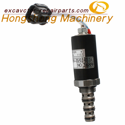 G24D12A Kobelco Ekskavatör Solenoid Valfı SK200-6E Pilot Solenoid Valf